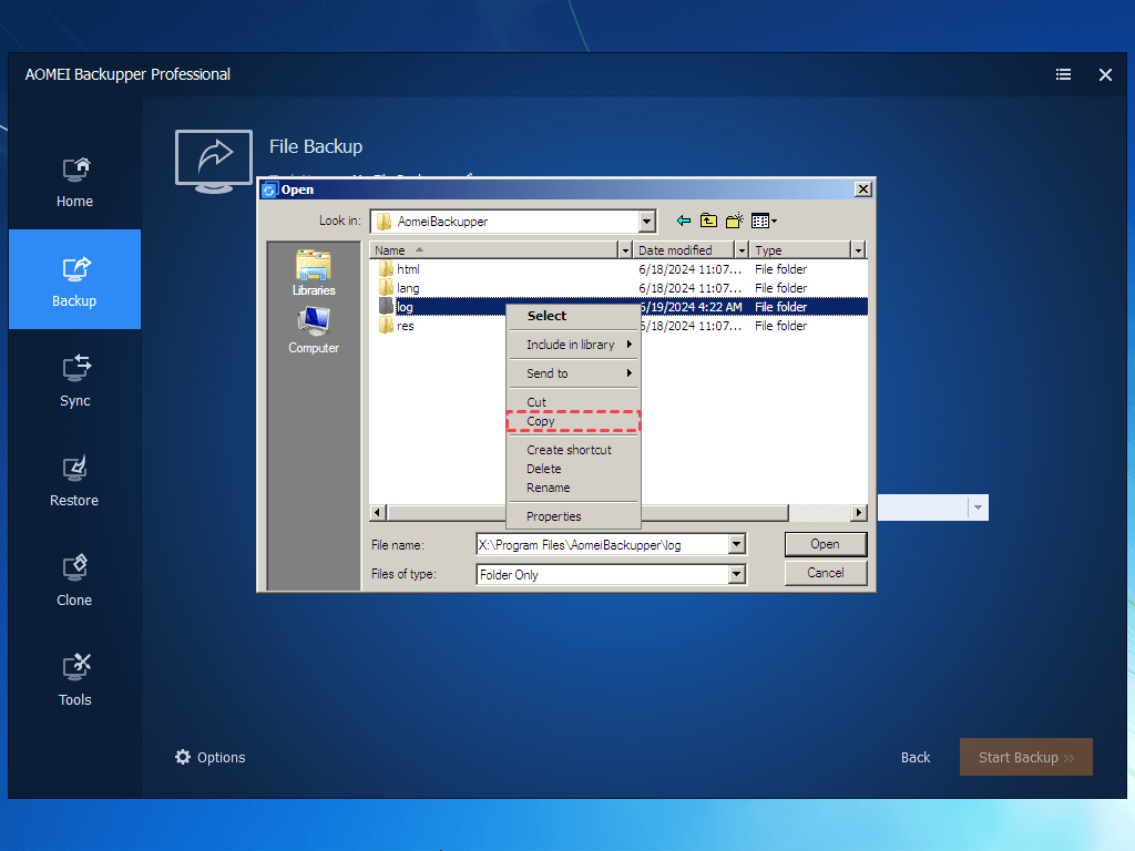 Copy Logs in WinPE